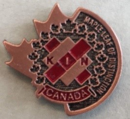Maple leaf pin