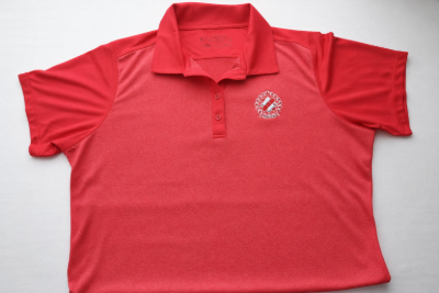 Red Fleck Golf Shirt Fitted L
